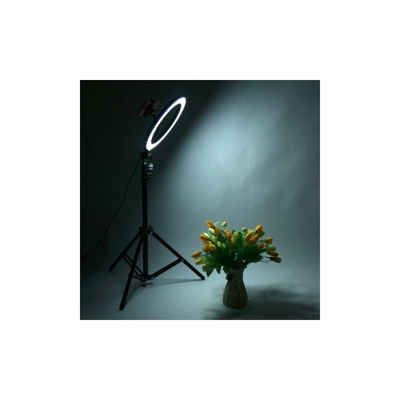 Lampa circulara cu suport selfie 60W, foto, makeup