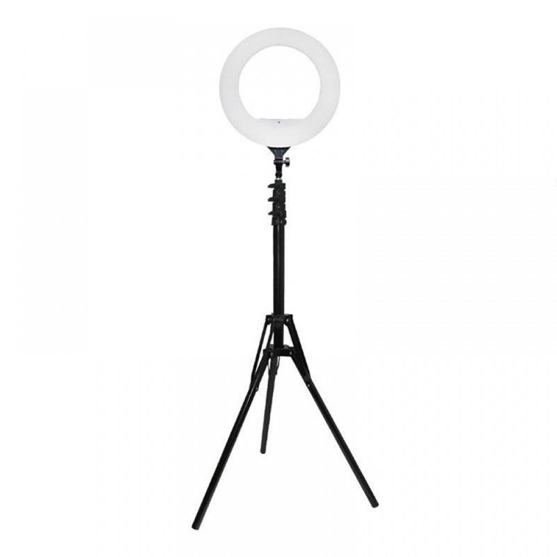 Lampa circulara cu suport selfie 60W, foto, makeup