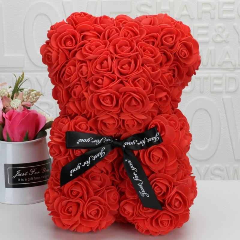 Ursulet Rose Bear 35 cm din trandafiri